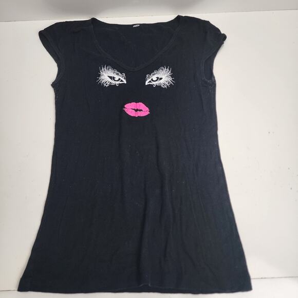 Drag Queen Brunch at CROC'S Virginia Beach Black Dual Sided T-Shirt Women Size S - Picture 1 of 4